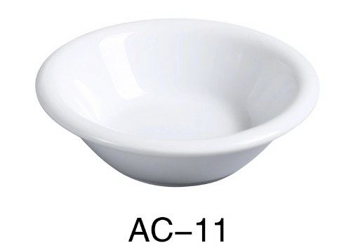 Yanco AC-11 Porcelain Fruit Bowl, ABCO, White, 4-3/4" Diameter, 5 Oz, Case of 36