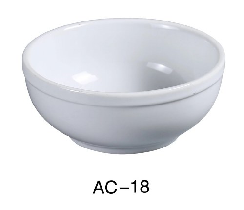 Yanco AC-18 Porcelain Nappie Bowl, ABCO, White, 36 Piece, 5.75" Diameter, 15 Oz