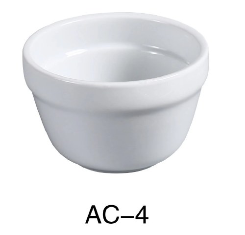 Yanco AC-4 Porcelain Bouillon Cup, ABCO, White, 7 Oz, Box of 6
