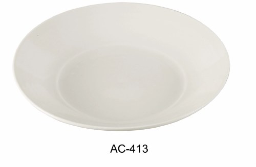 Yanco AC-413 Porcelain Salad Plate, ABCO, White, 12 Piece, 13" Diameter