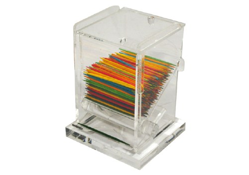 Winco ACTD-3 Acrylic Toothpick Dispenser, Clear