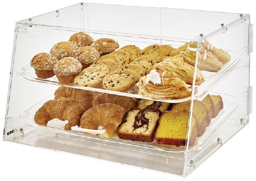 Winco ADC-2 Acrylic Display Case, Two Trays