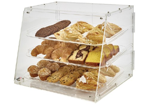 Winco ADC-3 Acrylic Display Case, Three Trays
