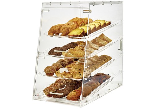 Winco ADC-4 Acrylic Display Case, Four Trays