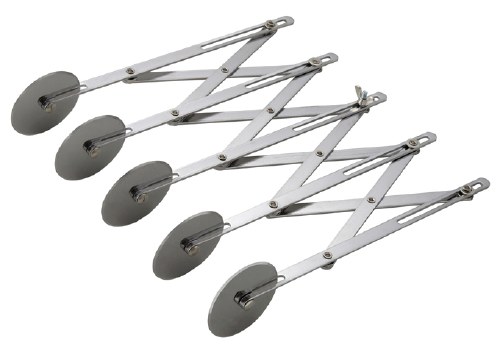 Winco ADD-5 Adjustable 5-Wheel Dough Divider, Stainless Steel