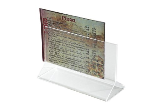 Winco ATCH-53 Acrylic Table Sign Holder, 5.5" X 3.5", Clear