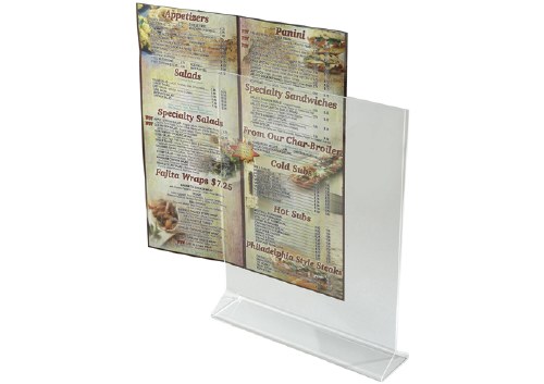 Winco ATCH-811 Acrylic Table Sign Holder, 8" X 11", Clear