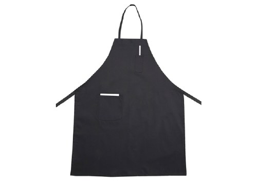 BIB APRON, 2 POCKETS, BLACK
