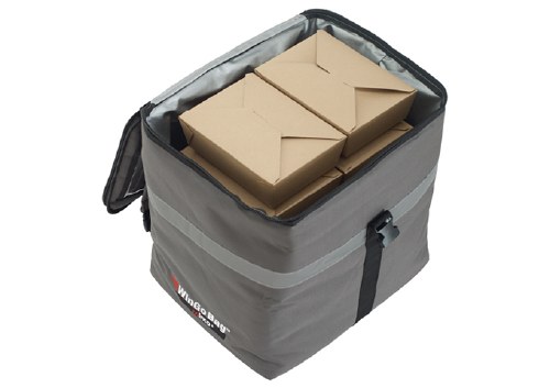 Winco BGDB-1616 Premium Delivery Backpack, Insulated, 16" X 13" X 16"