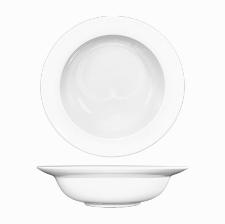 ITI BL-120 Porcelain Pasta Bowl, Bristol, Round, Bristol, White, 12.5" Diameter, Box of 4