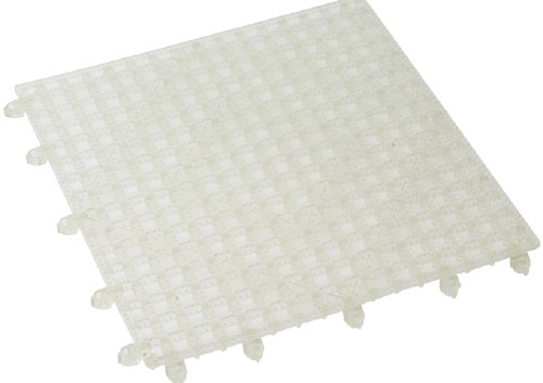 Winco BML-12C Interlocking Bar Mat, 12" X 12", Clear, NSF Listed