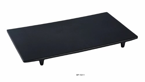 PLATE 11X7.25" ,BK MEL,6/12