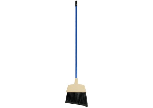 Winco BRM-60L Angled Lobby Broom with Flagged Plastic Bristles, 60"