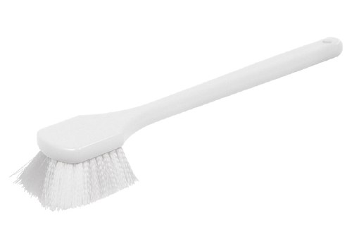 Winco BRN-20P Plastic Pot Scrubbing Brush with Nylon Bristles, 20"