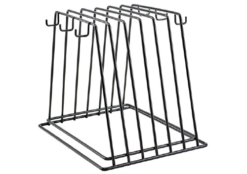 Winco CB-6K Vinyl Coated Cutting Board Rack with 6 Slots, Fits 1" Cutting Boards