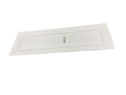 PLATE,OVAL,WHITE,19-1/4"X6-1",