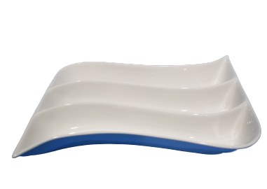 PLT,3 COM,WH,10.5"X8"