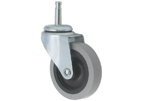 Winco DLR-18-W Stainless Steel Caster with Rubber Wheel for DLR-18