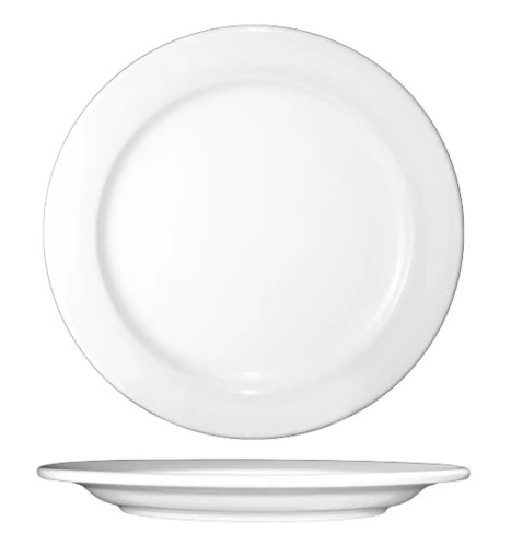 ITI DO-21 Porcelain Round Plate, Dover, 12" Diameter, Case of 12