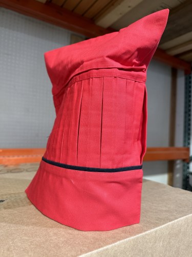 CHEF HAT,RED/BLACK,SMALL,3PC/S