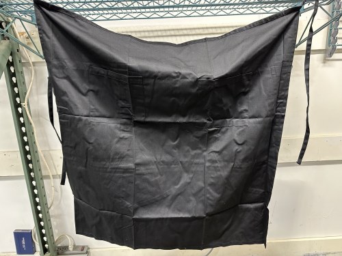 LONG BISTRO APRON 2 POCKETS BK