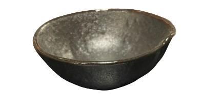 4.25" Black Porcelain Sauce Dish