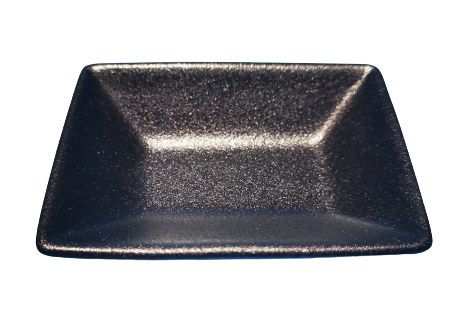 3.25" Rectangular Black Porcelain Sauce Dish