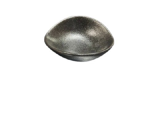 3.25" Oval Black Porcelain Sauce Dish