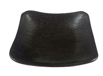 4.5" Square Black Porcelain Sauce Dish