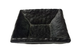 3" Square Black Porcelain Sauce Dish