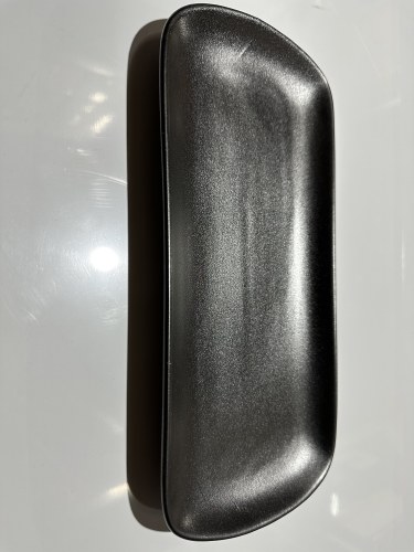 E581P14002-13 Asian Rectangle Porcelain Plate, 13" Length, Black, Box of 4