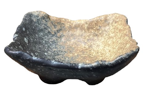 3.5" Black Brown Porcelain Sauce Dish