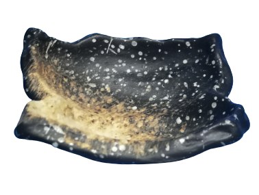 3.5" Black Brown Porcelain Sauce Dish