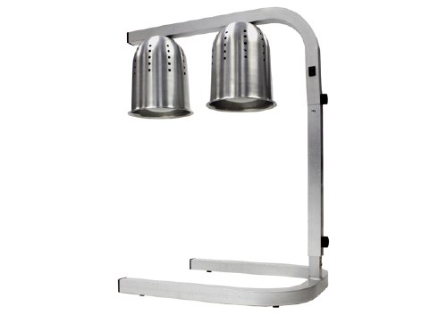 Winco EHL-2 Aluminum Heat Lamp with Adjustable Arm, 2 Bulbs