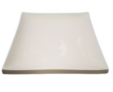 PLATE WH POR ,11.5"SQ,2/6