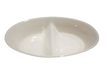 PLATE WH POR ,2 COMP 8"D,6/48