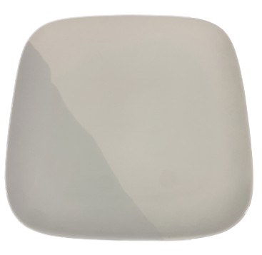PLATE WH POR ,12.75"SQ,2/12
