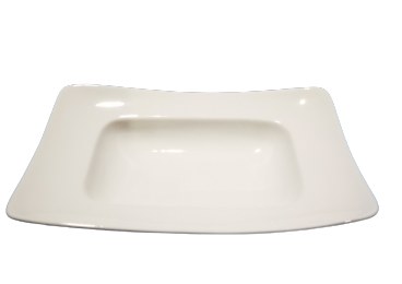 WH POR DEEP PLATE,12.5"SQ,2/10