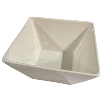 BOWL WH POR SQ ,8"SQ,3/18