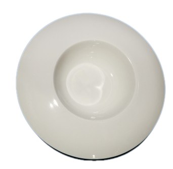 9" WIDE RIM PORC PLATE 4,24