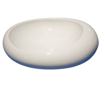 BOWL WH POR OVAL,12"L 1/8**20%