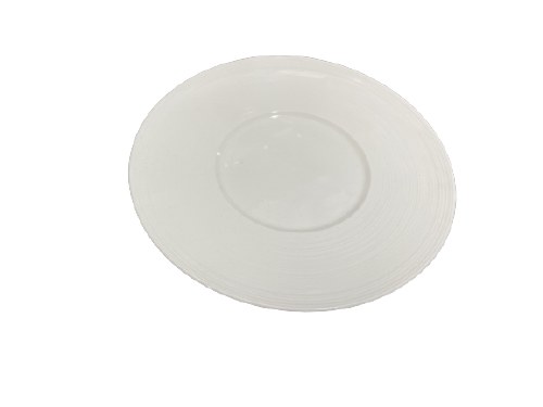 11" WHITE PORCELAIN PLATE,3/18