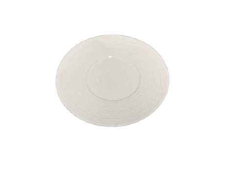 WHITE PORCELAIN PLATE, 6/48