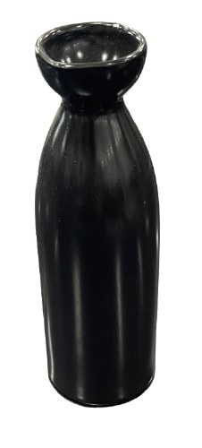 SAKE BOTTLE 9.5 OZ BLACK,6/72