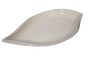 PLATE,WH PORCE,14.25"L,6/36