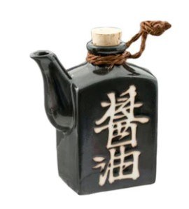 SOY SAUCE BOTTLE,BLACK.6 OZ