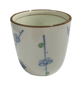 TEA CUP 6 OZ BLUE FLOWER, 6/96