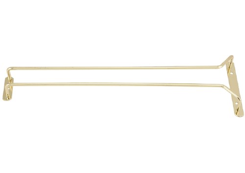 Winco GH-16 Brass Plated Wire Glass Hanger, 16"