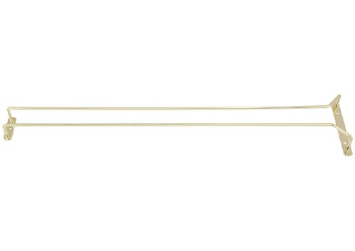 Winco GH-24 Brass Plated Wire Glass Hanger, 24"