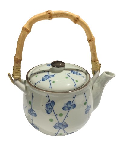 TEAPOT 30 OZ BLUE FLOWER, 1/18